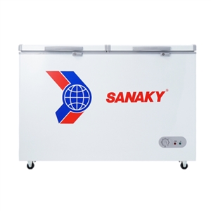 TỦ ĐÔNG SANAKY 2 NGĂN 2 NẮP DỞ 300L VH 365W2, tu dong sanaky 2 ngan 2 nap do 300l vh 365w2