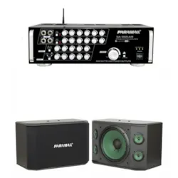 BỘ ĐÔI LOA NGANG PARAMAX K2000+AMPLY SA999AIR PLUS, bo doi loa ngang paramax k2000+amply sa999air plus