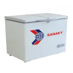 TỦ ĐÔNG SANAKY 1 NGĂN 2 NẮP DỞ  350L VH-365A2, tu dong sanaky 1 ngan 2 nap do 350l vh 365a2