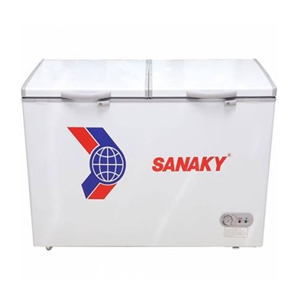 TỦ ĐÔNG SANAKY 1 NGĂN 2 NẮP DỞ 280L-VH286A2, tu dong sanaky 1 ngan 2 nap do 280l vh286a2