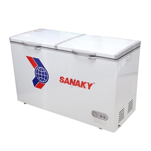 TỦ ĐÔNG SANAKY 1 NGĂN 2 NẮP DỞ   400L VH405A2, tu dong sanaky 1 ngan 2 nap do 400l vh405a2