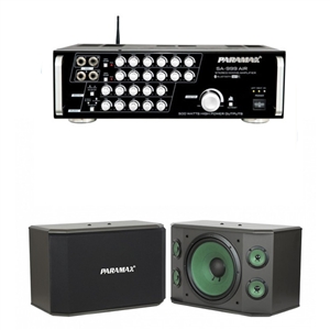 BỘ ĐÔI LOA NGANG PARAMAX K2000+AMPLY SA999AIR PLUS, bo doi loa ngang paramax k2000+amply sa999air plus