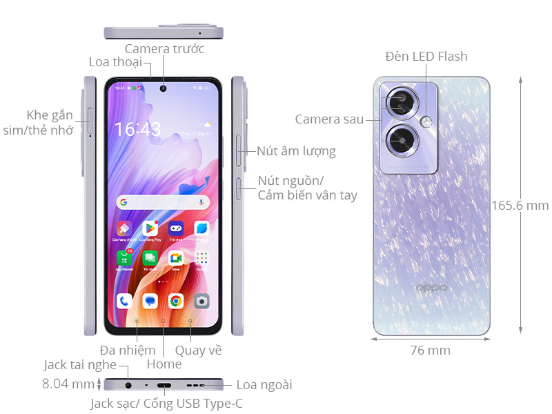 OPPO A79 5G trả g&oacute;p tại Long An, Hồ Ch&iacute; Minh, Bi&ecirc;n H&ograve;a, B&igrave;nh Dương, Đồng Nai, T&acirc;y Ninh &ndash; Khi smartphone mạnh mẽ trở n&ecirc;n dễ sở hữu hơn