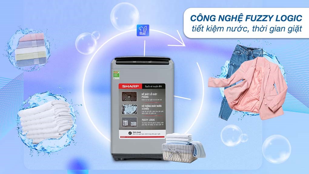 may giat sharp 7,5kg | tra gop nhanh