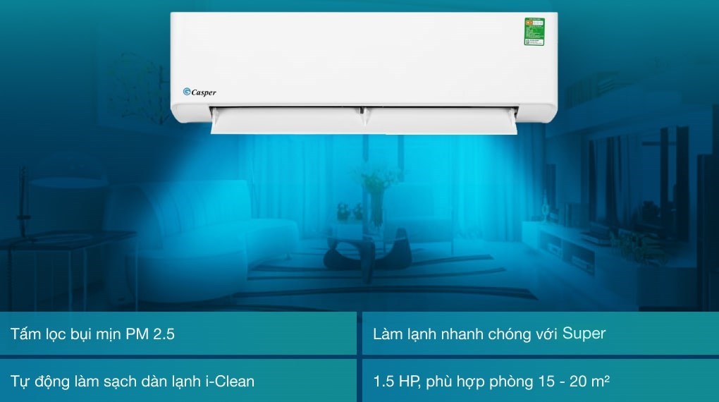 may lanh casper 1,5hp | tra gop nhanh