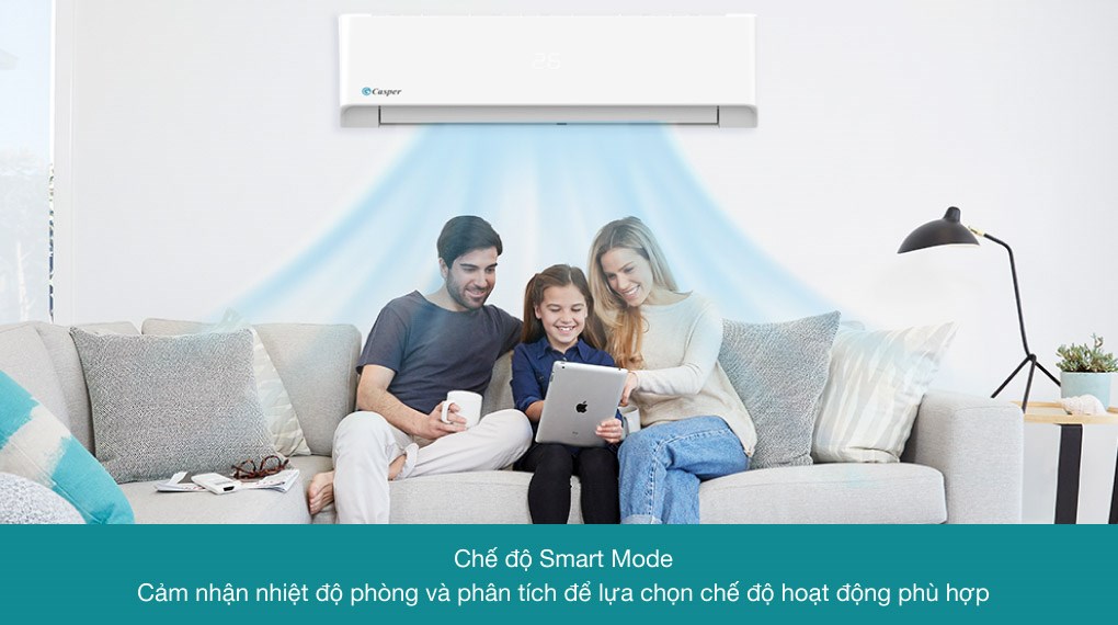 may lanh casper inverter 1hp | tra gop nhanh