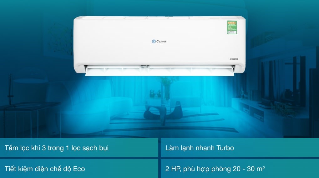 may lanh 2hp casper | tra gop nhanh