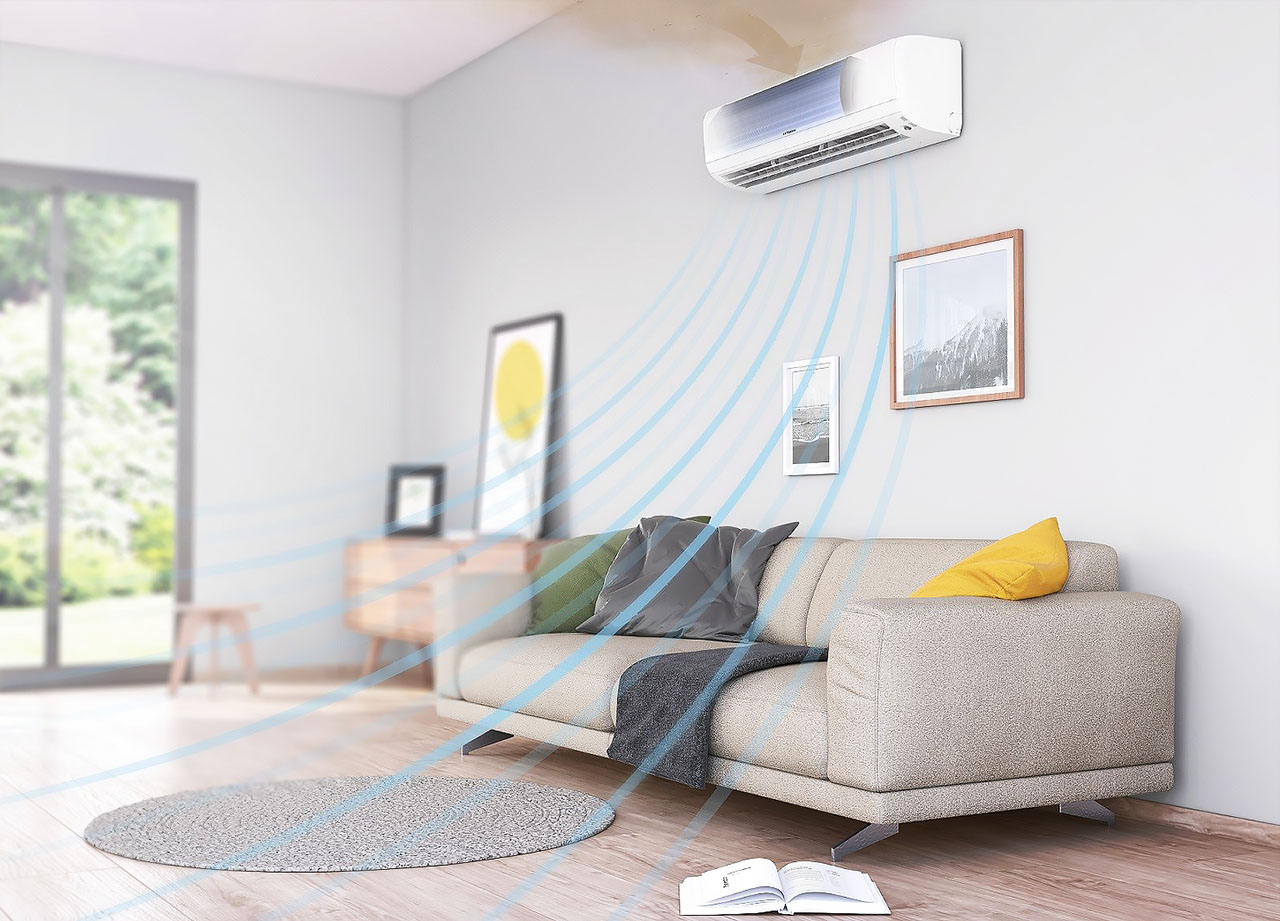 may lanh 1hp hitachi inverter | tra gop nhanh