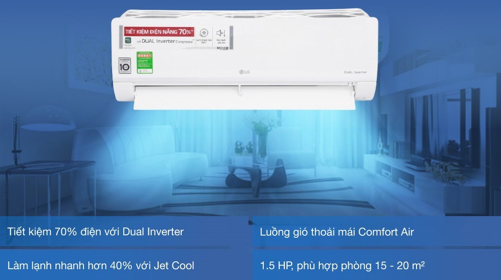 may lạnh lg 1.5hp | tra gop nhanh