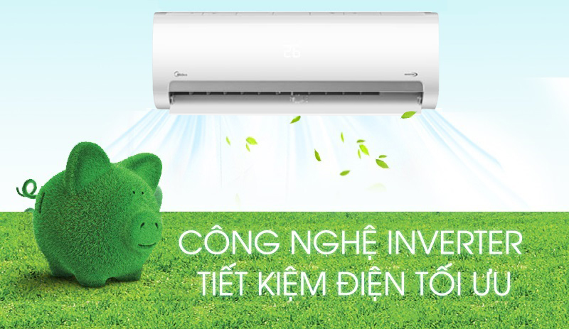 may lanh midea 1,5hp inverter | tra gop nhanh