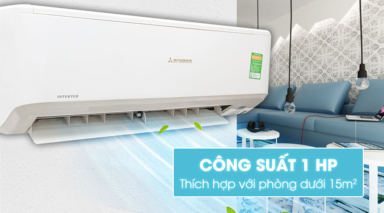 may lanh mitsubishi 1hp inverter | tra gop nhanh