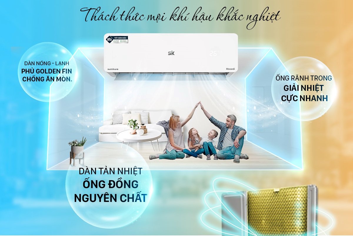 may lanh sumikura 1,5hp | tra gop nhanh