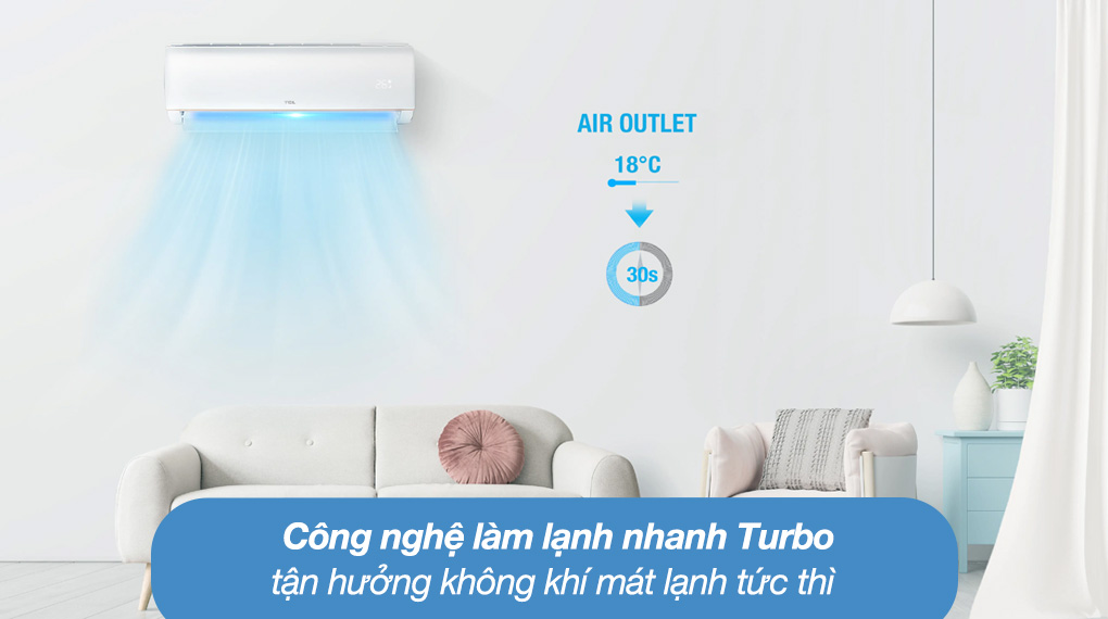may lanh tcl 2hp inverter | tra gop nhanh