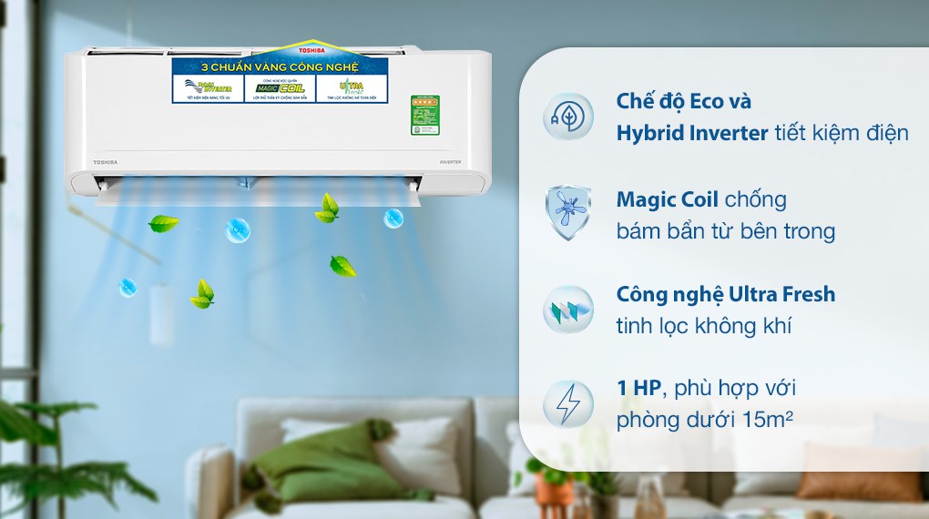 may lanh toshiba 1hp | tra gop nhanh