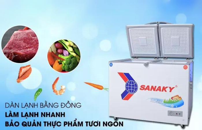 tu dong sanaky inverter 400l | tra gop nhanh