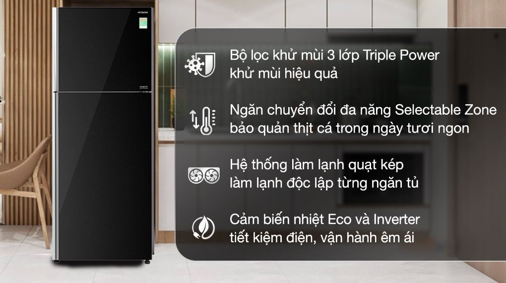 tu lạnh hitachi 406l tra gop | tra gop nhanh