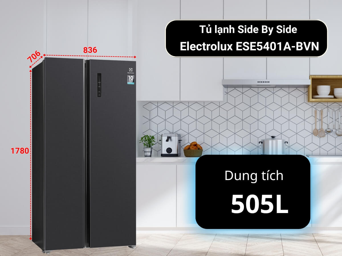 tu lanh electrolux 505l tra gop | tra gop nhanh