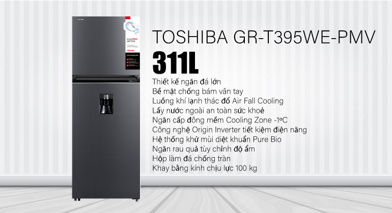 tu lanh toshiba 338l tra gop | tra gop nhanh