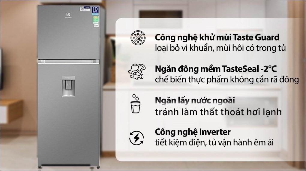 TỦ LẠNH ELECTROLUX 2 CỬA INVERTER 331L &ndash; Trả G&oacute;p Nhanh Tại Long An, Hồ Ch&iacute; Minh, Bi&ecirc;n H&ograve;a, B&igrave;nh Dương, Đồng Nai, T&acirc;y Ninh