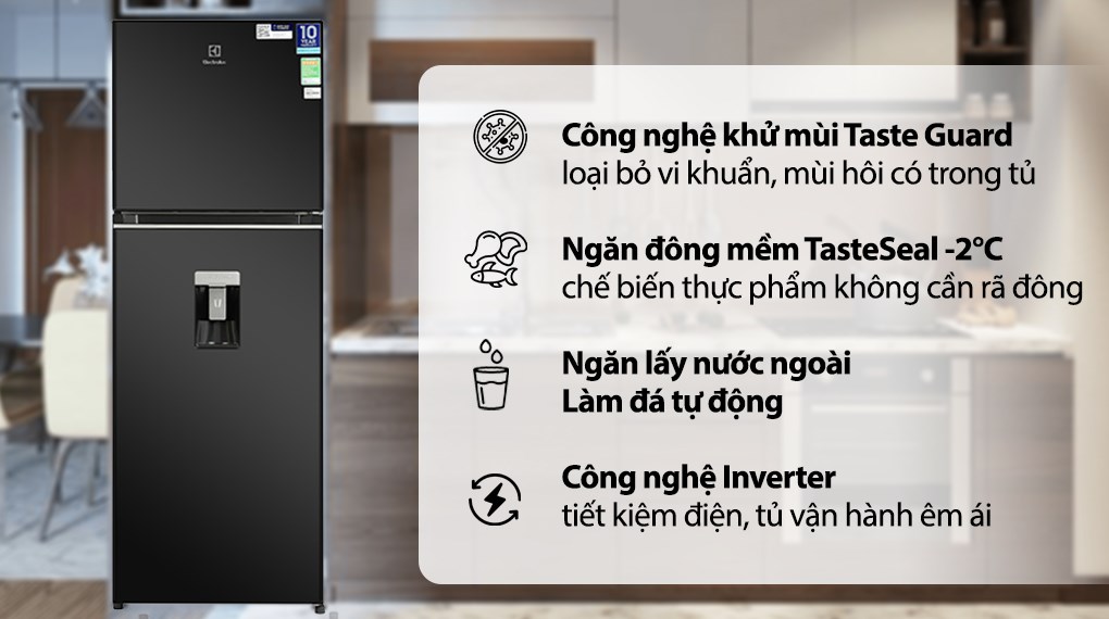 TỦ LẠNH ELECTROLUX 312L ETB3460K-H &ndash; Trả g&oacute;p nhanh tại Long An, Hồ Ch&iacute; Minh, Bi&ecirc;n H&ograve;a, B&igrave;nh Dương, Đồng Nai, T&acirc;y Ninh