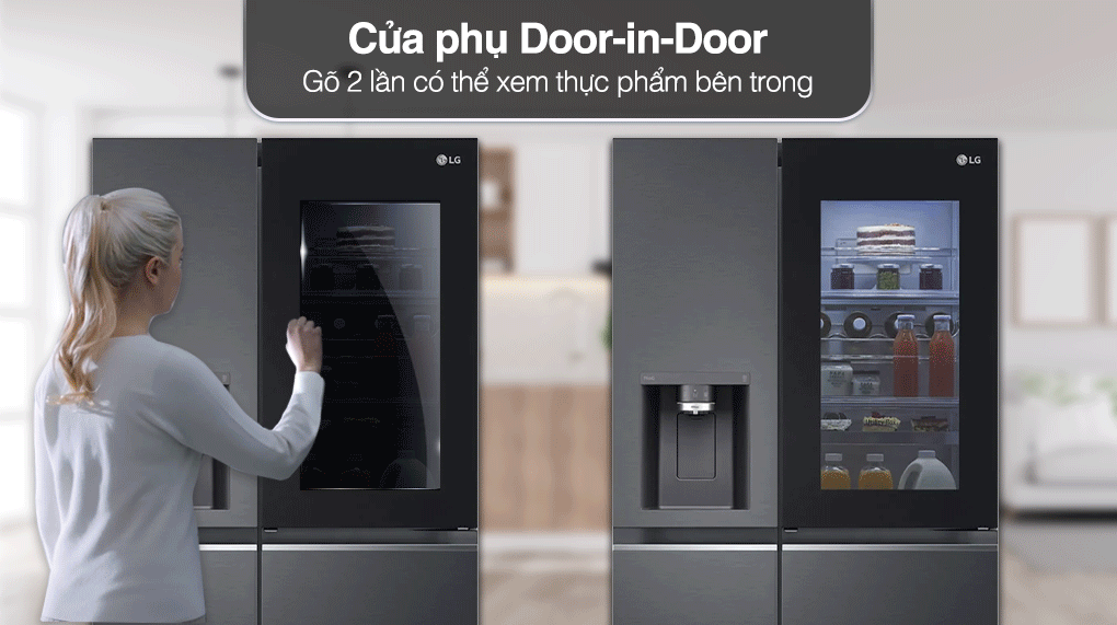 TỦ LẠNH LG SIDE BY SIDE 674L GR-X257MC TRẢ G&Oacute;P TẠI LONG AN, HỒ CH&Iacute; MINH