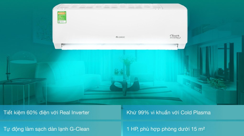 Có nên mua MÁY LẠNH GREE 1HP INVERTER trả góp tại Long An, Hồ Chí Minh, Biên Hòa, Bình Dương, Đồng Nai, Tây Ninh khi mùa nóng đang đến?